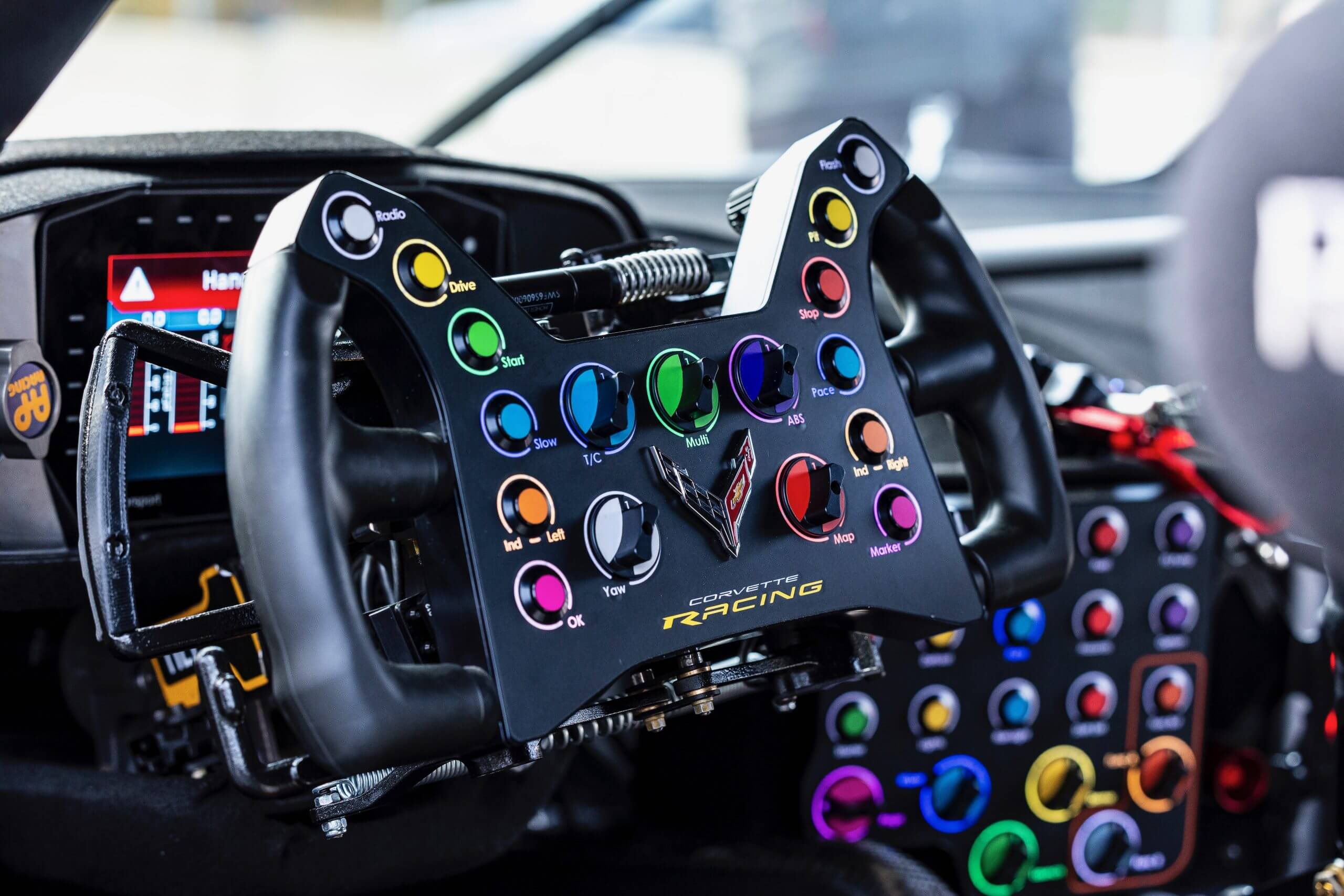 Robert Wickens' custom steering wheel