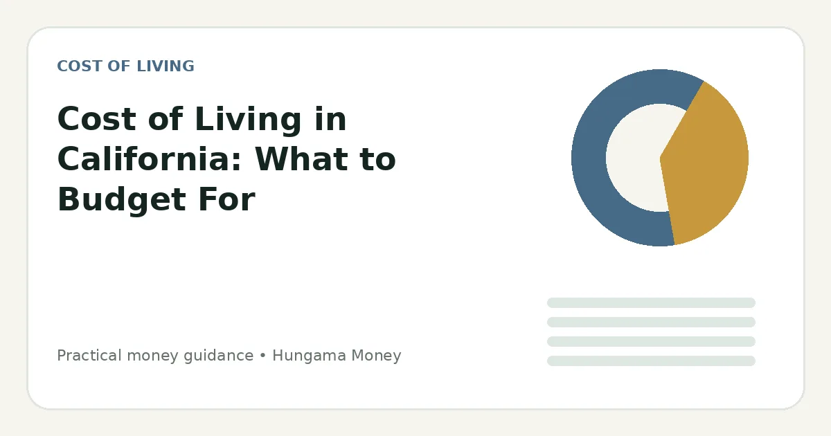 Cost of Living in California: What to Budget For