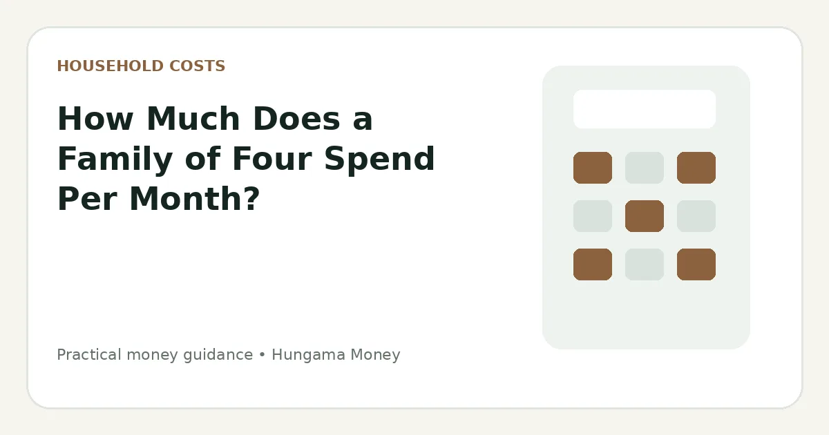 How Much Does a Family of Four Spend Per Month?