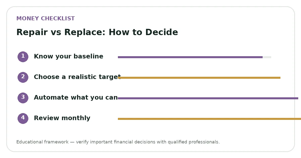 Repair vs Replace: How to Decide planning visual