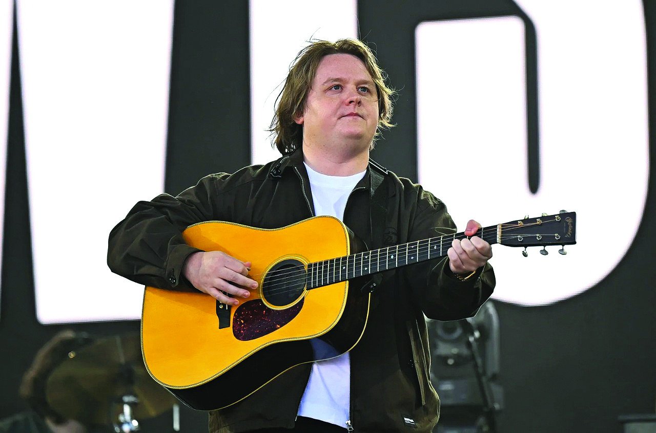 Tearful Lewis Capaldi returns to Glastonbury in unbilled set