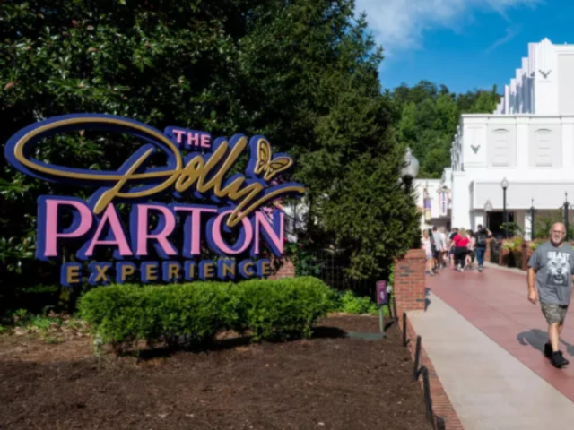 people visit the dollywood theme park in pigeon forge tennessee photo afp