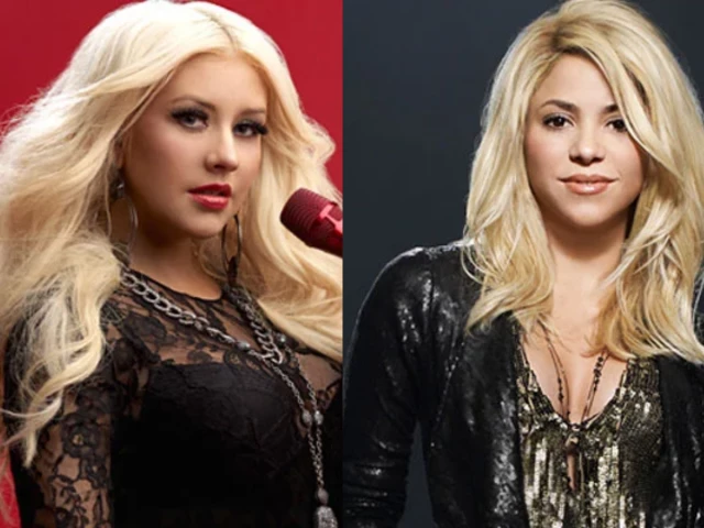 photo shakira and christina aguilera the news
