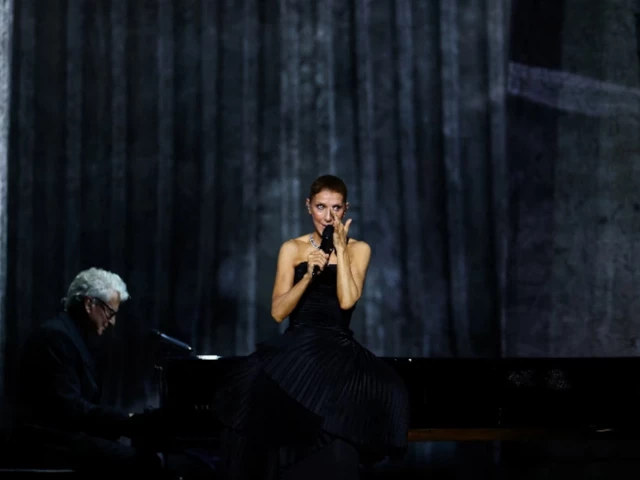 canadian singer celine dion performs on stage at the plenitude arena in the la defense district of nanterre near paris france september 12 2026 photo reuters