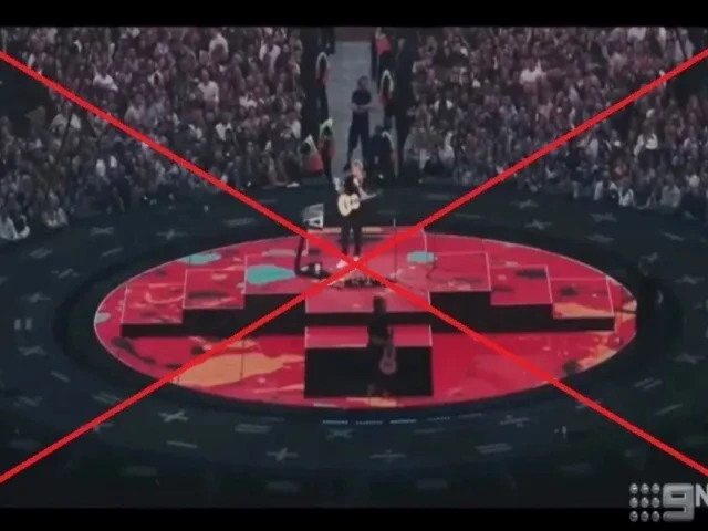 the claim that a viral clip shows ed sheeran performing after his opening acts cancelled is false photo video grab